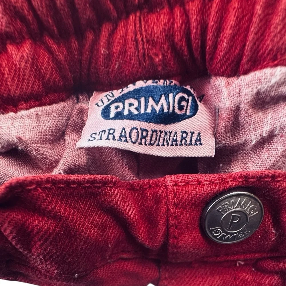 Primigi Baby Pants Red size 12 Months | Italian Brand | Soft Cotton Jeans